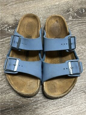 Birkenstock Blue Slide Sandals size 33